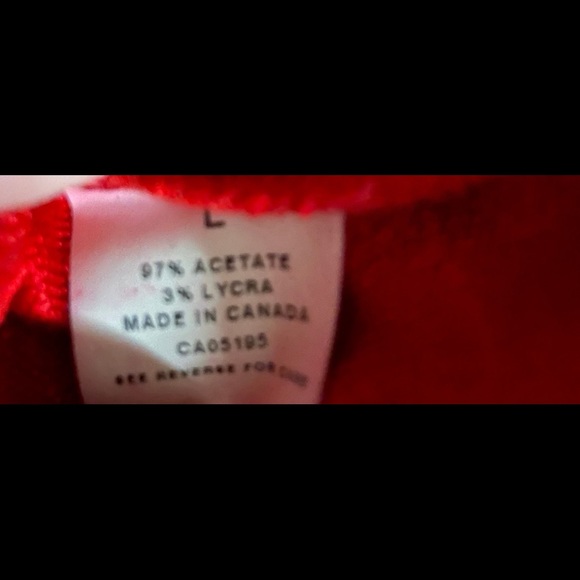 Draper's & Damon's • Large •  Red/White • Striped • Cardigan • Sweater - Picture 9 of 9